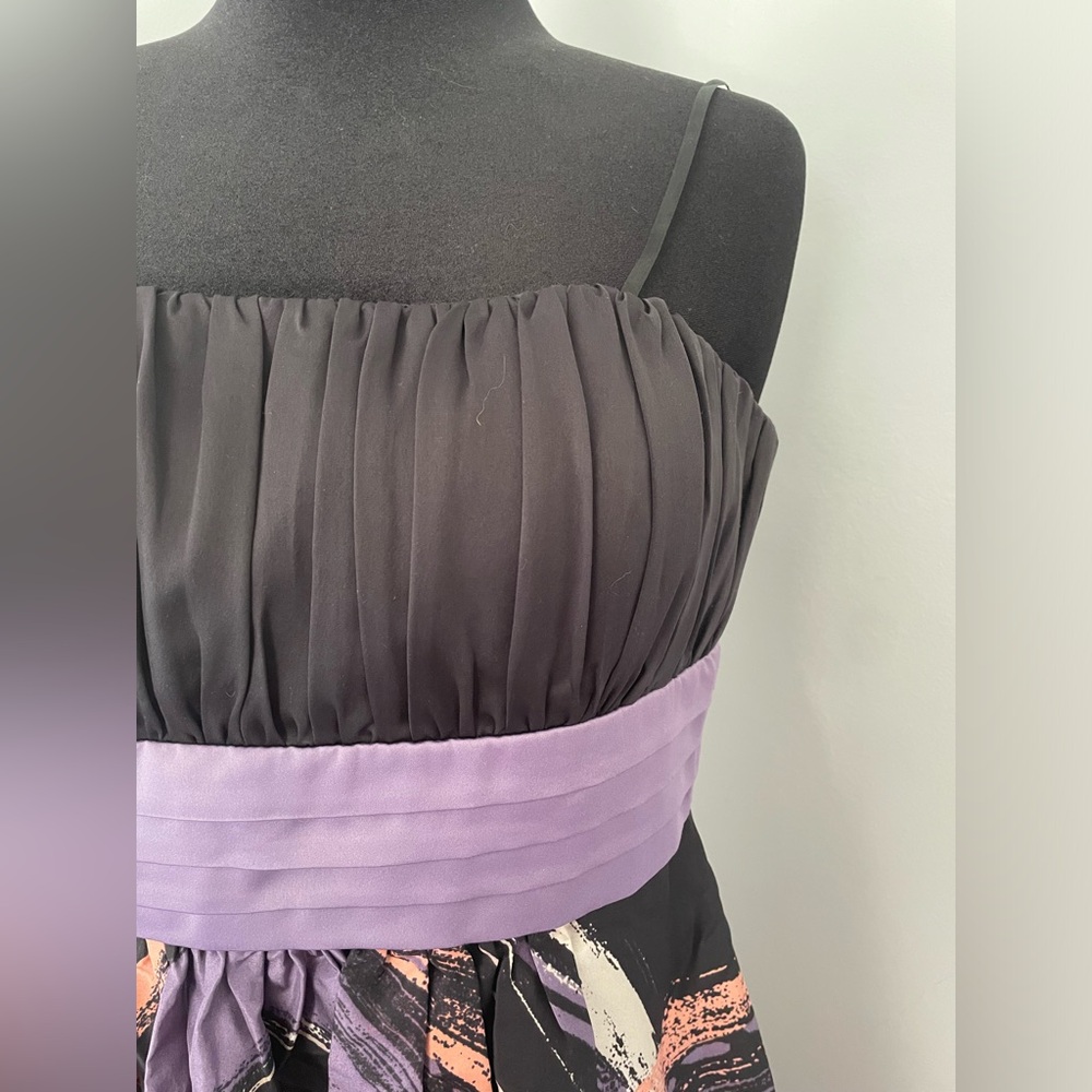 NWT BCBG Pink, Purple, Black Dress - Size 8 - Picture 2 of 7